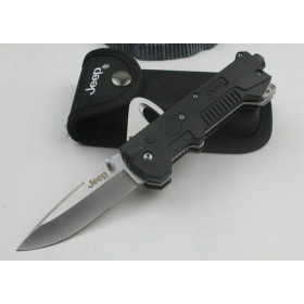 Black Version Jeep357A Rescue Knife with LED flashlight UDTEK01243  